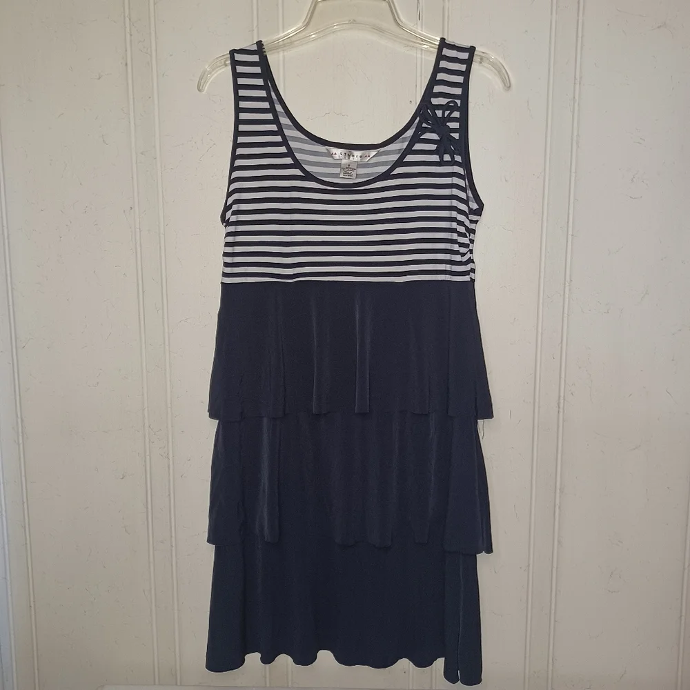Aa Studio [8] Striped Ruffle Dress (2025) - Picture 5 of 6